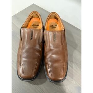 Clarks Leather Slip-On Loafers